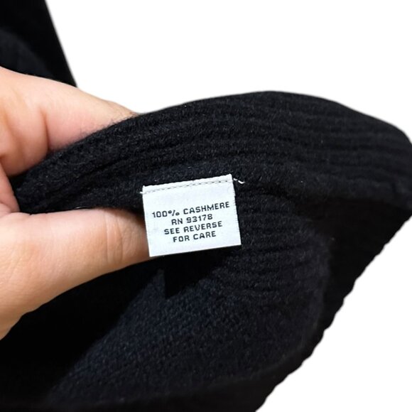 The Cashmere Project Black V-Neck Cashmere Sweater Women's - Picture 4 of 4